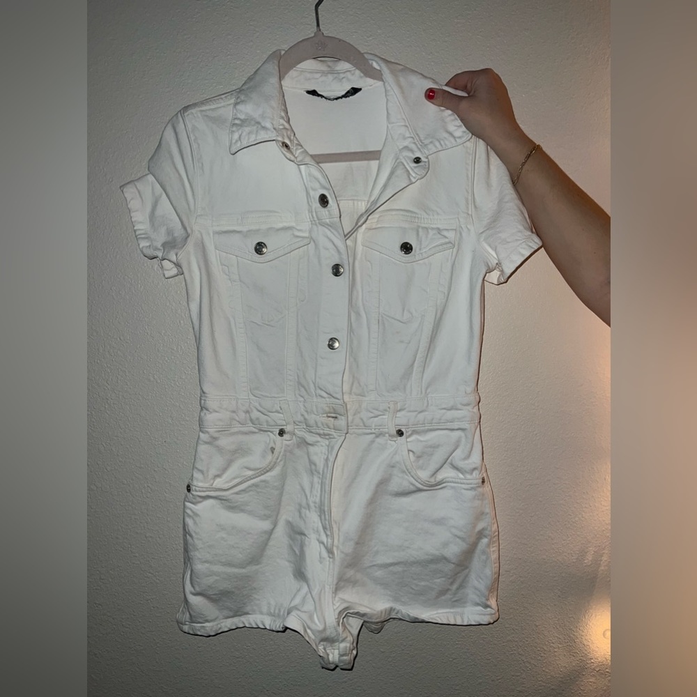 White Denim Zara Romper (M)